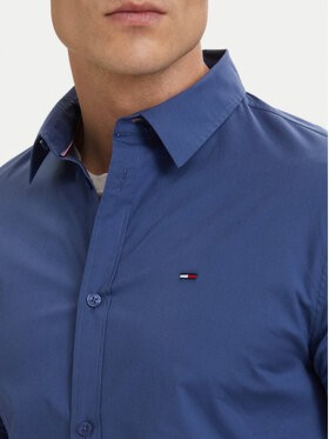 Tommy Jeans Koszula Original DM0DM04405 Niebieski Slim Fit