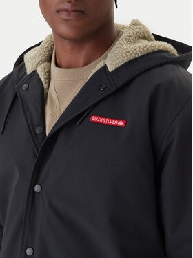 Quiksilver Kurtka przejściowa Rain Cloud EQYJK04186 Czarny Regular Fit