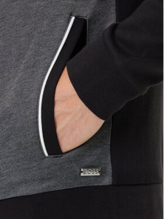 BOSS Bluza 50545567 Czarny Regular Fit