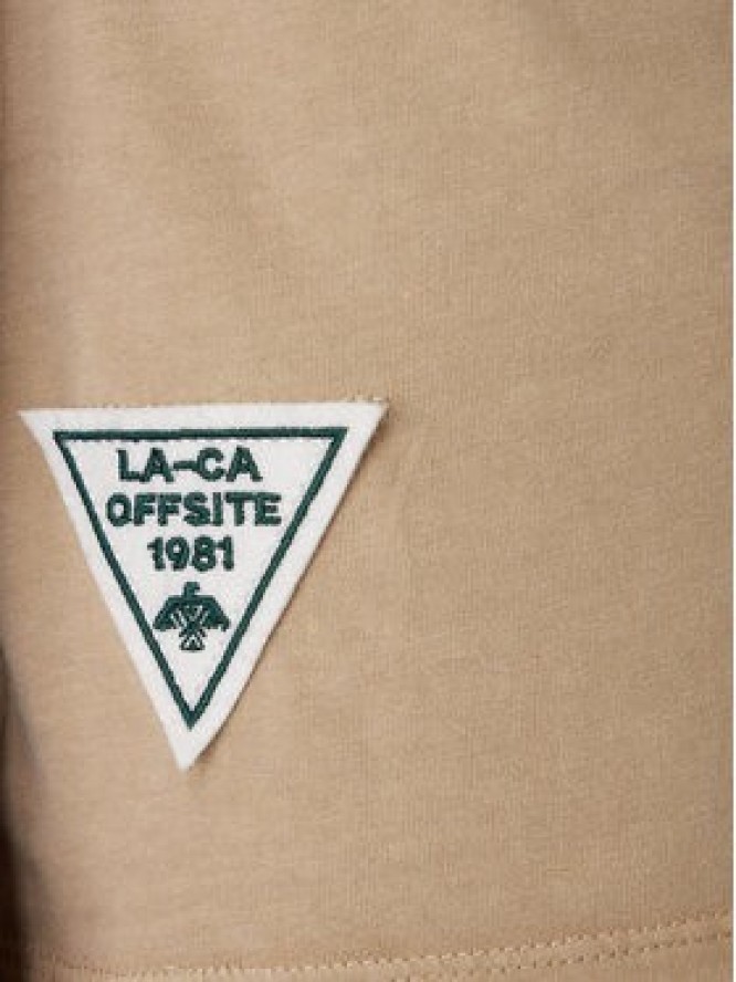 Guess T-Shirt M6RI07 KBW41 Beżowy Regular Fit