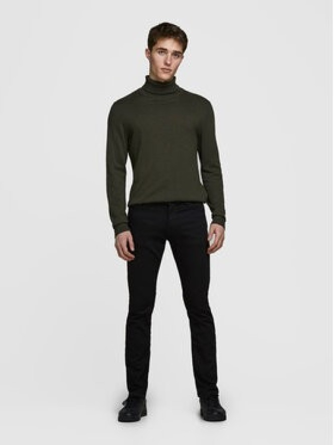 Jack & Jones Jeansy Glenn Felix 12113450 Czarny Slim Fit