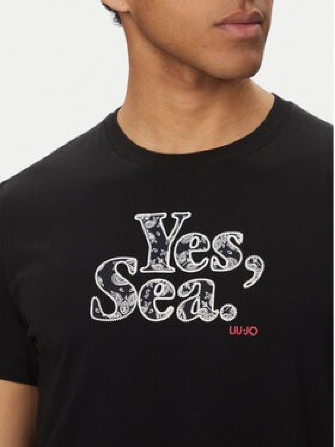 Liu Jo T-Shirt QA5190 J4924 Czarny Regular Fit