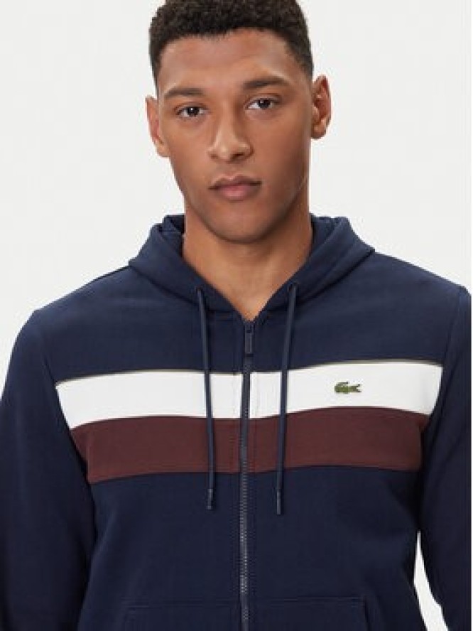 Lacoste Bluza SH5913 Granatowy Regular Fit