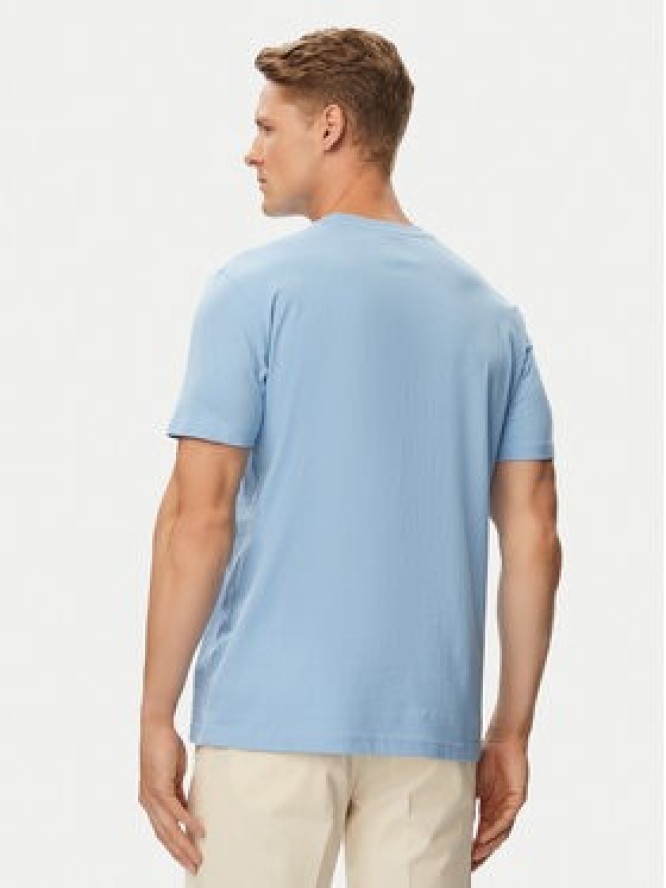 Beverly Hills Polo Club T-Shirt P-SS26M-TS414000 Niebieski jasny Regular Fit