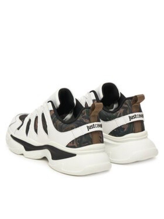 Just Cavalli Sneakersy 79QA3SA3 ZSD36 Biały