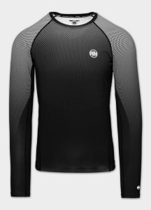 Męski longsleeve sportowy PITBULL Rashguard techniczny treningowy RANKED
