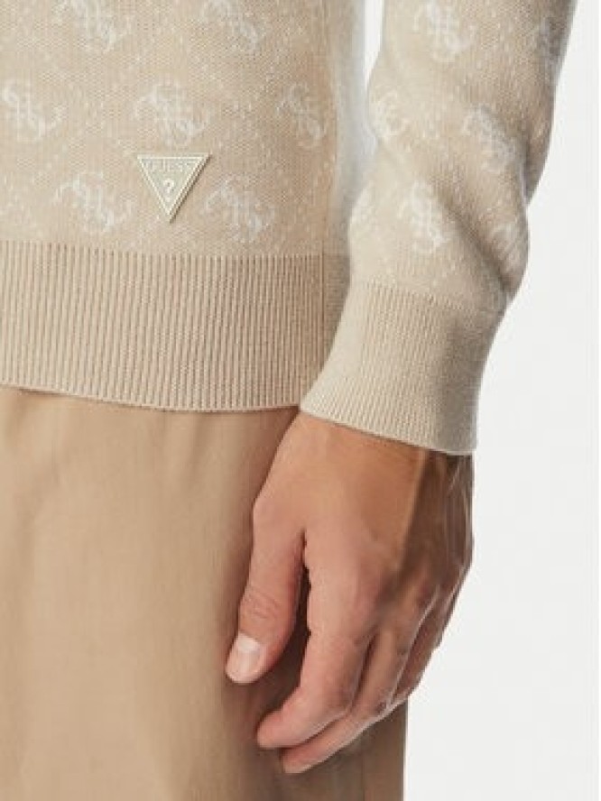 Guess Sweter M6YR11 Z0916 Beżowy jasny Regular Fit
