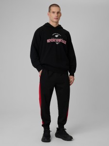 4F Spodnie dresowe joggery męskie - czarne XXL