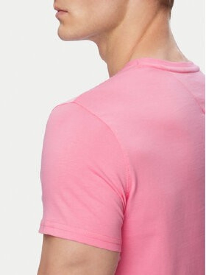 Tommy Jeans T-Shirt DM0DM04411 Różowy jasny Slim Fit