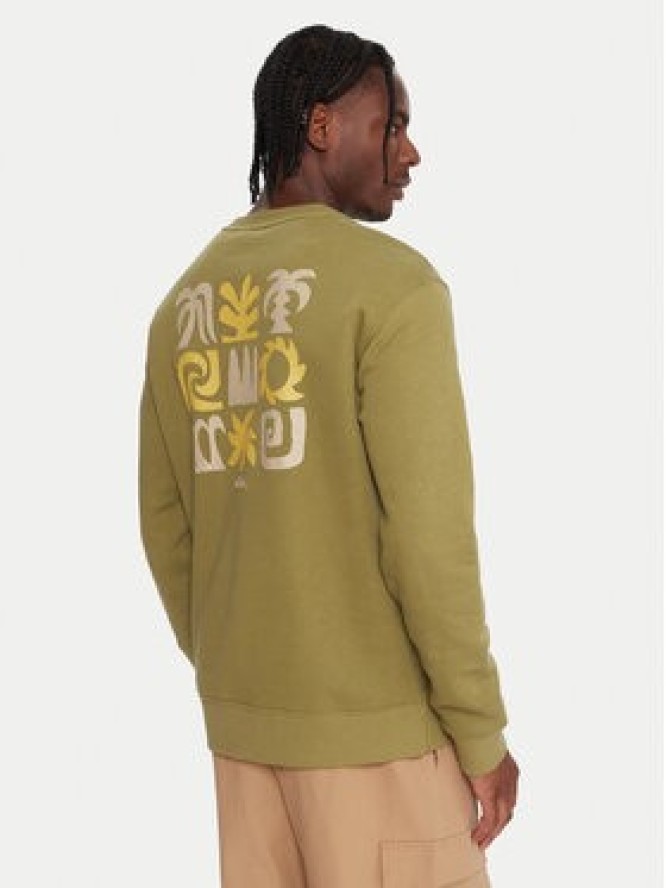 Quiksilver Bluza Salt Water Graphic EQYFT05127 Zielony Comfort Fit