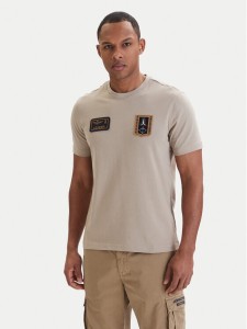 Aeronautica Militare T-Shirt 261TS2544UJ00592 Beżowy Regular Fit