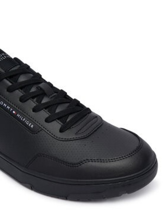 Tommy Hilfiger Sneakersy Th Basket Core Leather FM0FM05927 Czarny