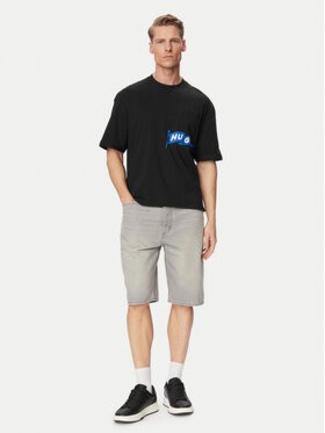 HUGO T-Shirt Nohacrop 50556406 Czarny Loose Fit
