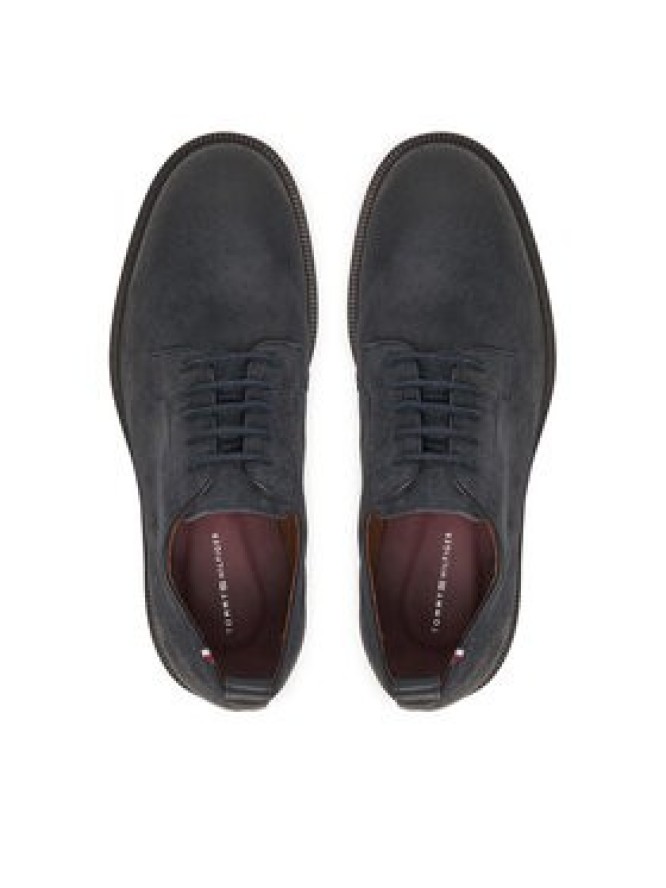 Tommy Hilfiger Półbuty Cleated Derby FM0FM05770 Granatowy