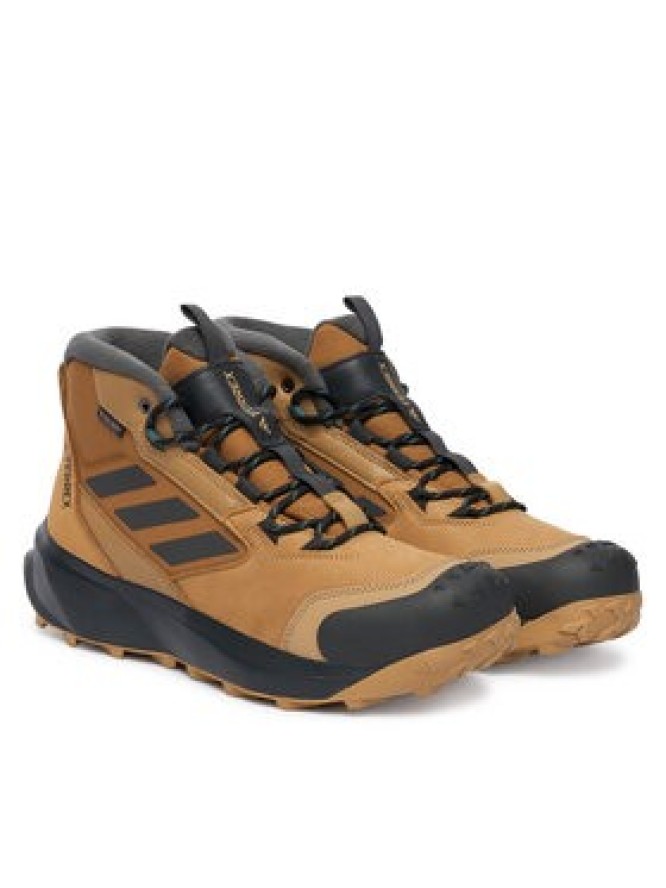 adidas Trekkingi Terrex Winter Leather Mid Cut Rain.Rdy Cold JR5297 Brązowy
