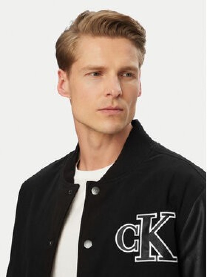 Calvin Klein Jeans Kurtka bomber LV04RF407G Czarny Regular Fit