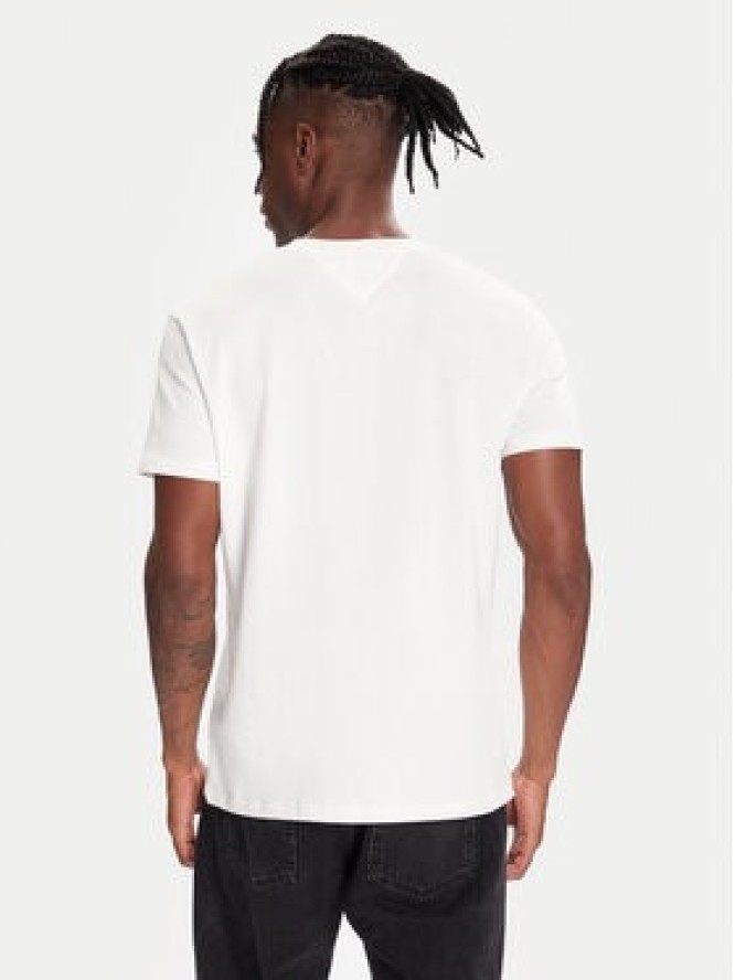 Tommy Jeans T-Shirt DM0DM22464 Biały Regular Fit