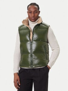 Save The Duck Kamizelka D81382U LOVE21 Zielony Regular Fit