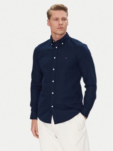 Tommy Hilfiger Koszula MW0MW38556 Granatowy Slim Fit