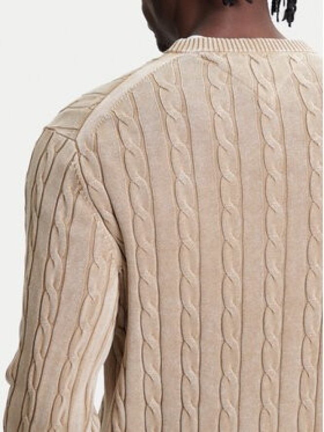 Tommy Hilfiger Sweter Classic MW0MW39524 Beżowy Regular Fit