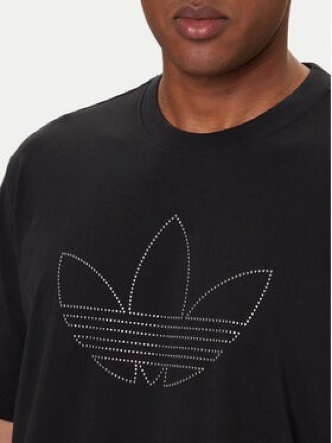 adidas T-Shirt Studded JY2806 Czarny Loose Fit