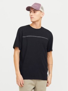 Jack & Jones T-Shirt Fusion 12273120 Czarny Regular Fit
