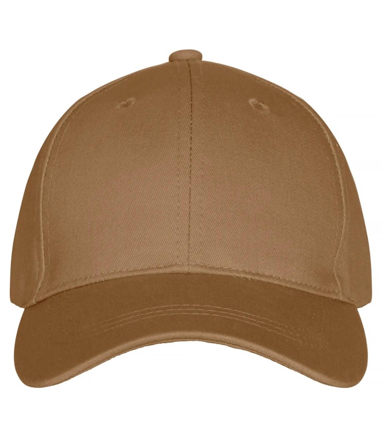 Clique Classic Cap 6 paneli z bawełny – Khaki