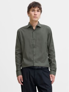 Jack & Jones Koszula Parker 12227385 Zielony Slim Fit