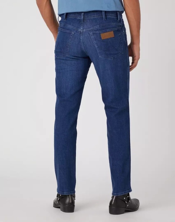 WRANGLER TEXAS SLIM MĘSKIE SPODNIE JEANSOWE JEANSY FREE WAY W12SYJZ99 112334232