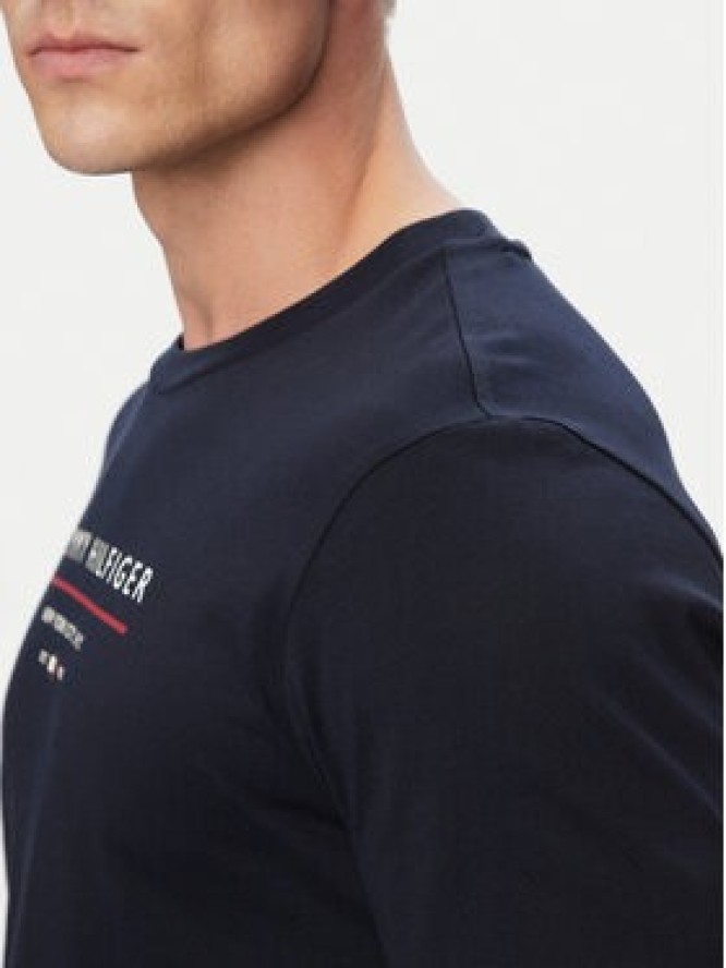 Tommy Hilfiger T-Shirt Brand Love MW0MW44359 Granatowy Regular Fit