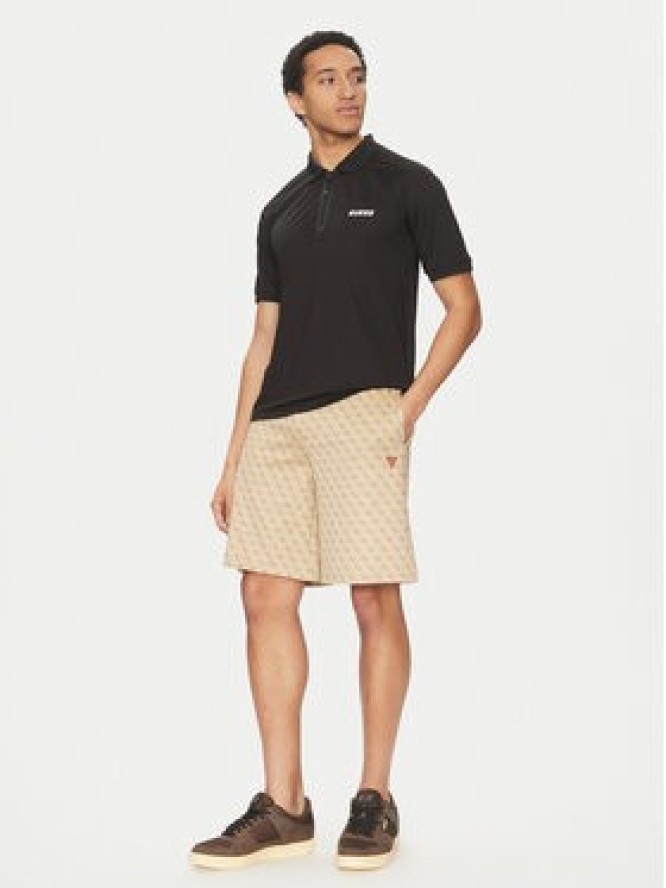 Guess Szorty sportowe Z4YD03 FL04Q Beżowy Regular Fit