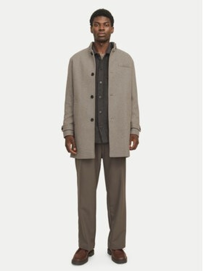 Jack & Jones Płaszcz wełniany Melton 12258672 Beżowy Regular Fit