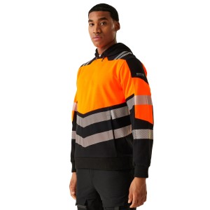 Bluza Z Kapturem Męska Odblaskowa