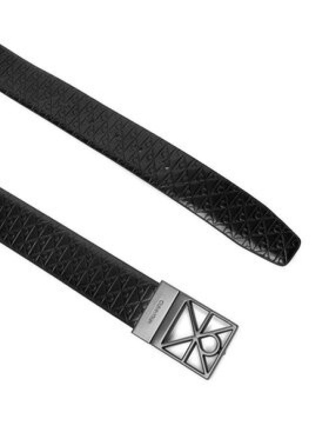 Calvin Klein Pasek Męski Emblem Cutout W/ Aop 35mm Adj LV04D7122G Czarny