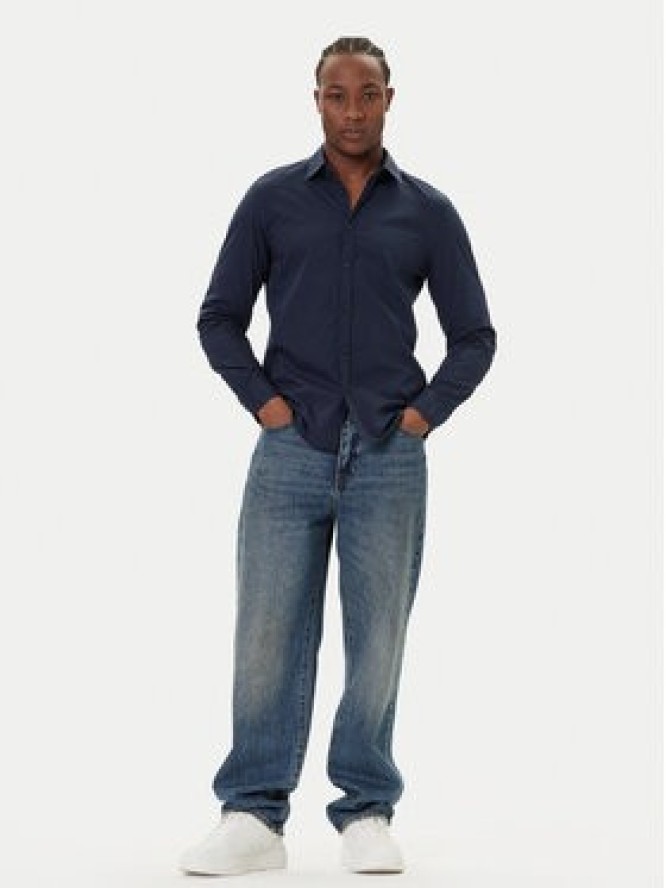 Mustang Koszula Canton 1016951 Granatowy Slim Fit