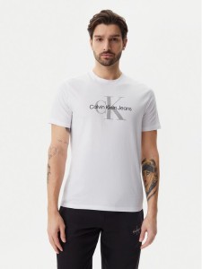 Calvin Klein Jeans T-Shirt LV040EM286 Biały Regular Fit