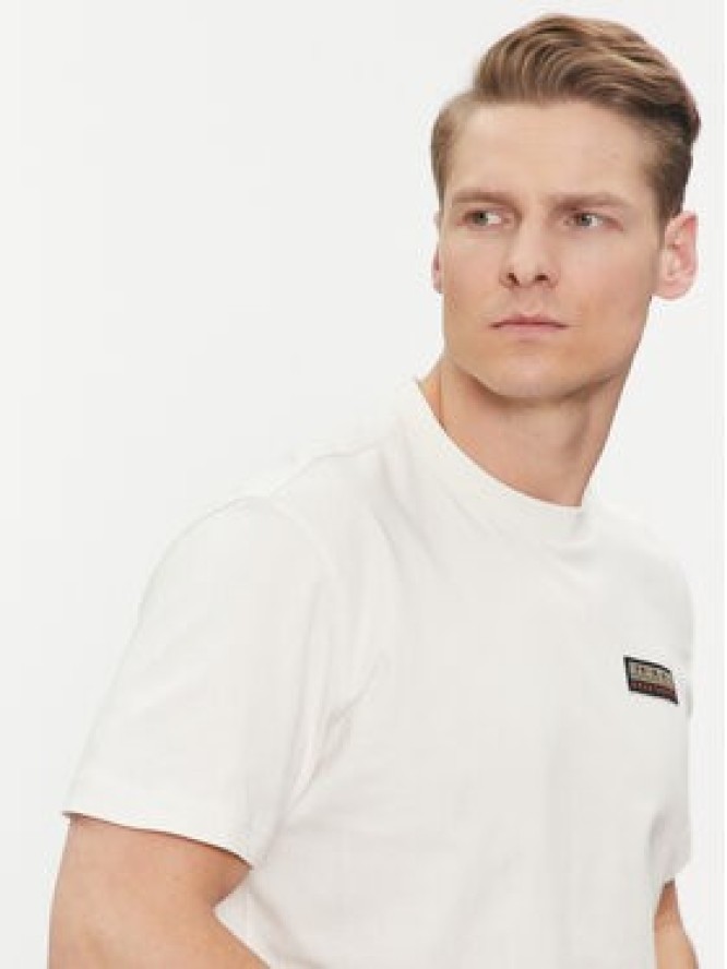 Napapijri T-Shirt Iaato NP0A4HFZ Écru Regular Fit