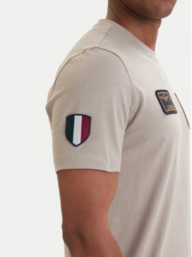 Aeronautica Militare T-Shirt 261TS2544UJ00592 Beżowy Regular Fit