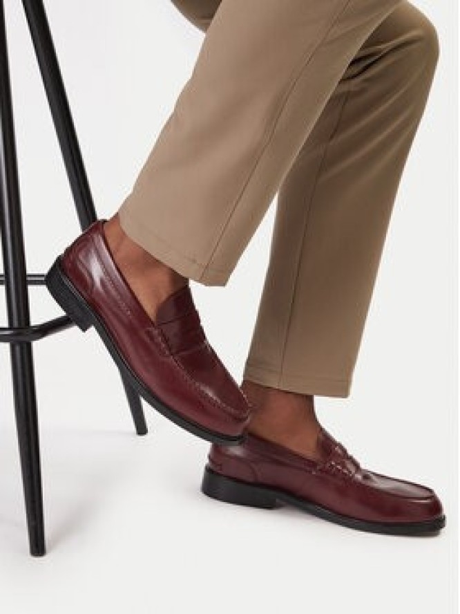 Clarks Mokasyny CraftJames Lo 26183358 Bordowy