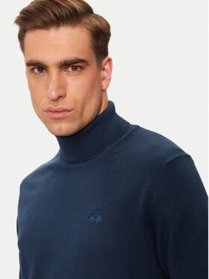 La Martina Golf ZMS019 YW091 Granatowy Regular Fit