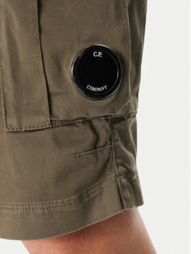 C.P. Company Szorty materiałowe 18CMBE116A005694G Zielony Regular Fit