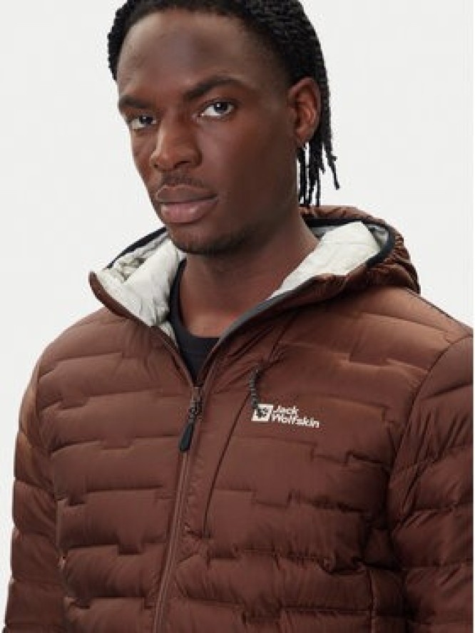 Jack Wolfskin Kurtka puchowa Passamani A61831 Brązowy Regular Fit