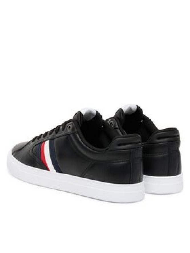 Tommy Hilfiger Sneakersy Icon Court Stripes FM0FM05628 Czarny