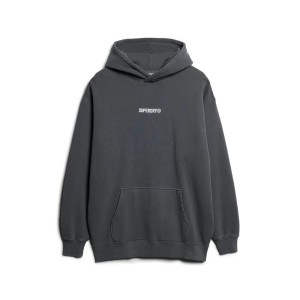 Luźna bluza z kapturem z wzorem i małym logo Superdry