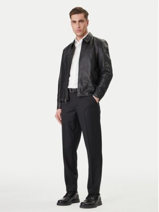 Calvin Klein Spodnie materiałowe LV04LF623G Czarny Tapered Fit
