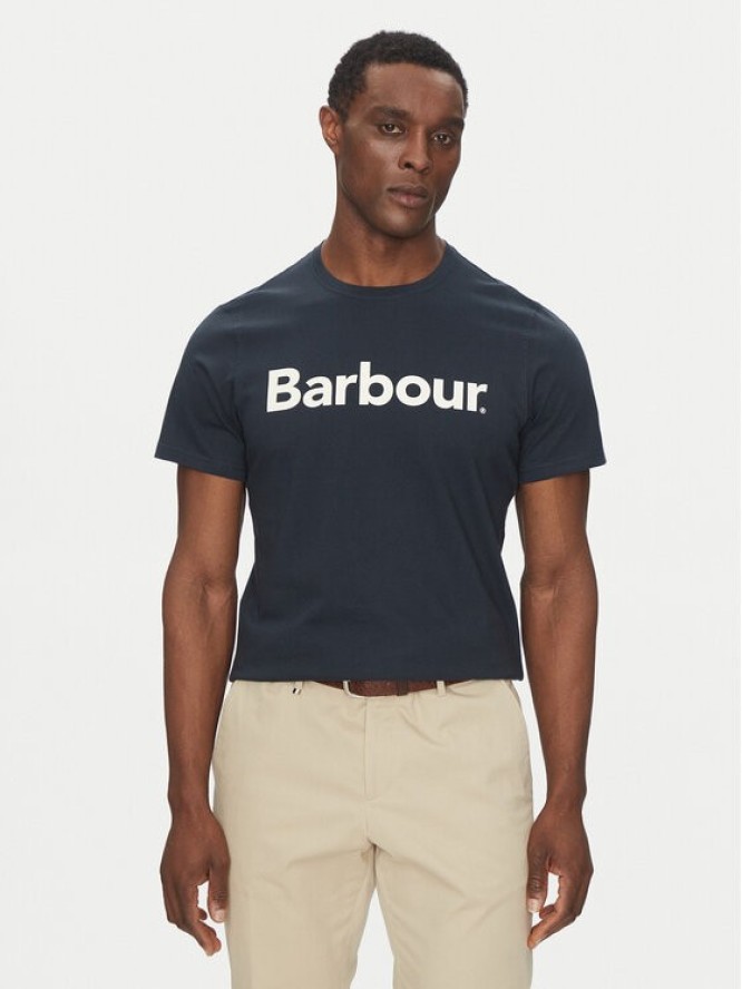 Barbour T-Shirt Logo MTS0531NY31 Granatowy Tailored Fit