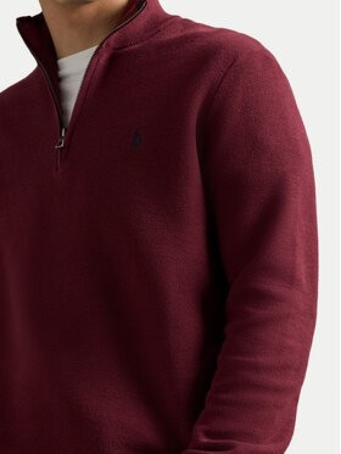Polo Ralph Lauren Sweter 710932304525 Bordowy Regular Fit