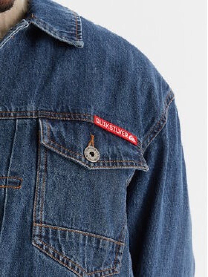 Quiksilver Kurtka jeansowa All Ride Denim Jkt EQYJK04177 Niebieski Regular Fit