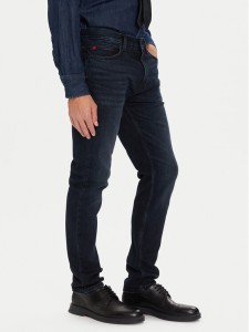 HUGO Jeansy 50547255 Granatowy Slim Fit