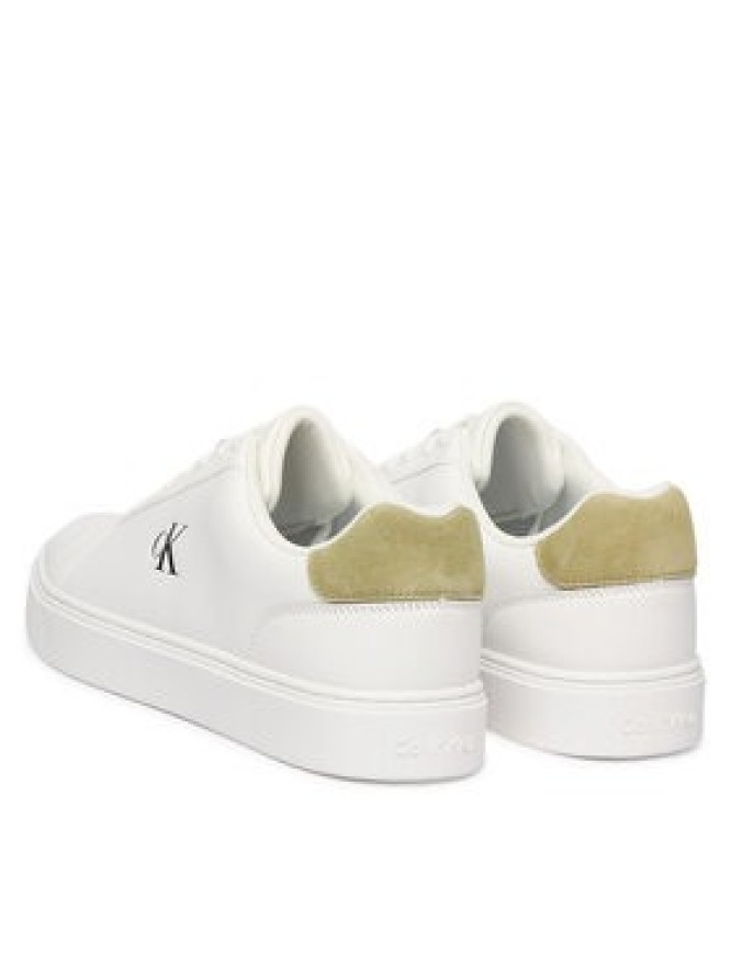 Calvin Klein Sneakersy Classic Cupsole Laceup Lth YM0YM01435 Biały